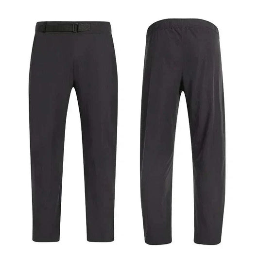 Men's lightweight cooling golf trousers with black belt