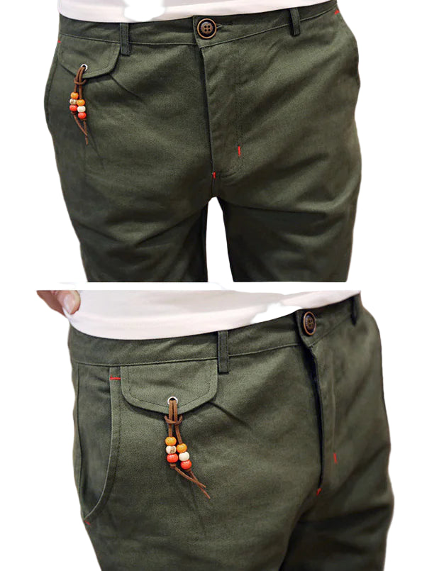 GolfThing Soft Cotton Cuffed Trousers