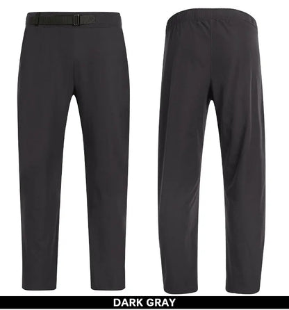 Men's Sporty Cooling Golf Trousers With Black Belt