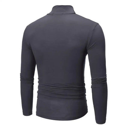 Men's Roll Neck Mid Layer Grey