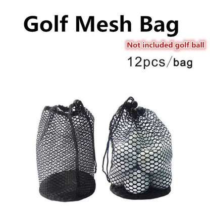 Golf Ball Drawstring Mesh Bags - Holds 15/25/50 Balls