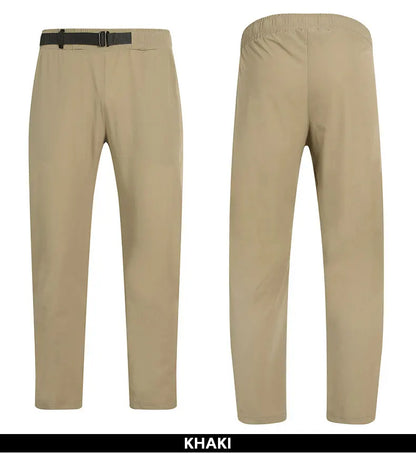 Men's Sporty Cooling Golf Trousers With Black Belt