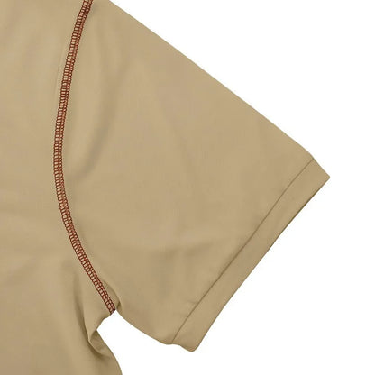 Men's GolfThing Polo Shirt with Detailing Khaki