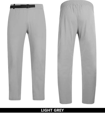 Men's Sporty Cooling Golf Trousers With Black Belt