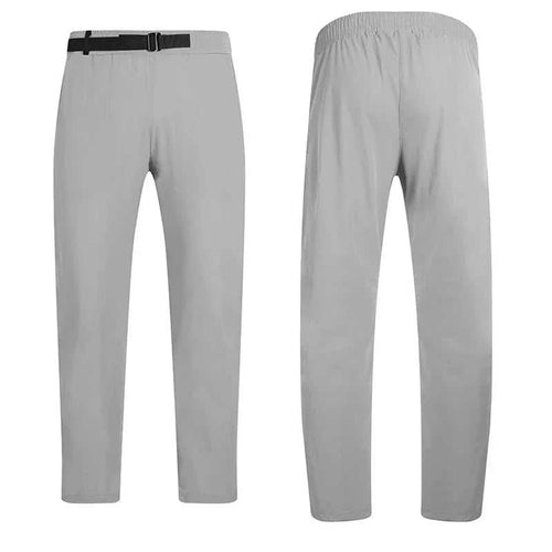 Men's lightweight cooling golf trousers with black belt