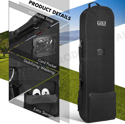 GolfThing Golf Travel Bag With Wheels Large Capacity