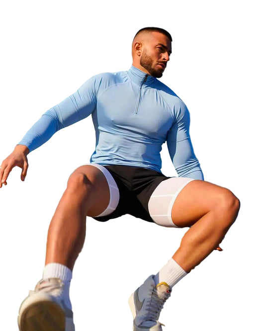 GolfThing High Stretch Quarter Zip Sport Jumper - Quick Dry