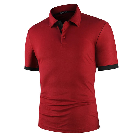 GolfThing Tour Classic Polo Shirt - Burgundy