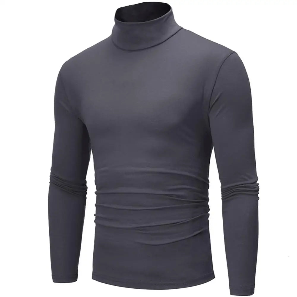Men's Roll Neck Mid Layer Grey