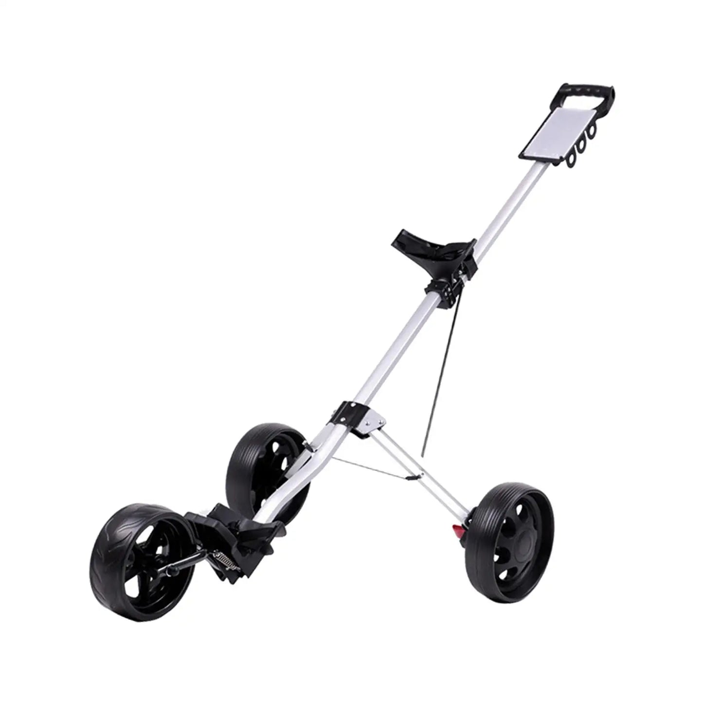 Aluminium Push Pull Golf Cart Lightweight 3 Wheel Caddy Cart Foldable