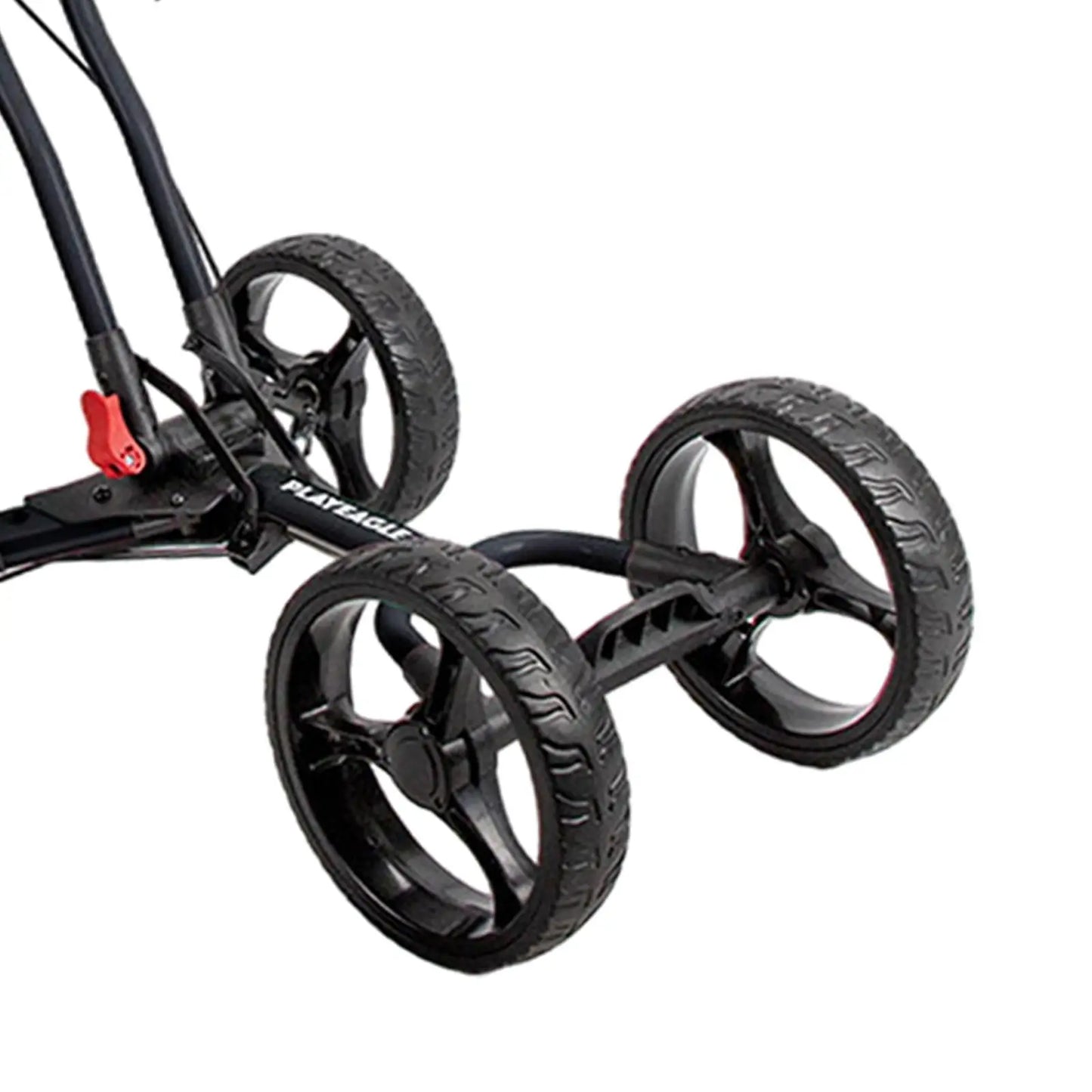 Golf Trolley - Foldable Lightweight Compact 4 Wheel Golf Cart With Adjustable Umbrella Holder