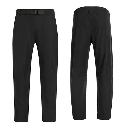 Men's lightweight cooling golf trousers with black belt