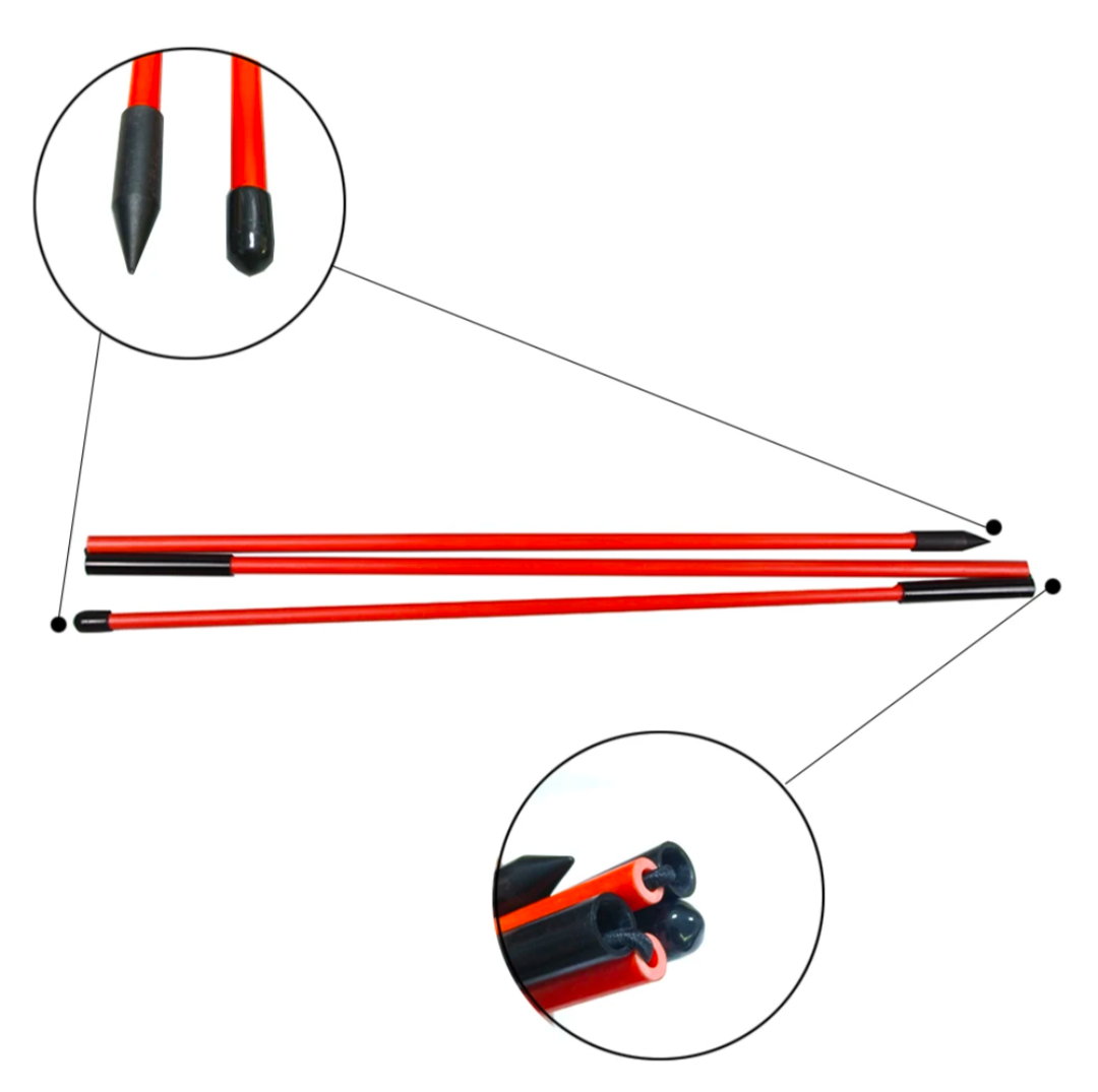 Golf Alignment Sticks 2 Pack Green