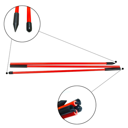 Golf Alignment Sticks 2 Pack Green