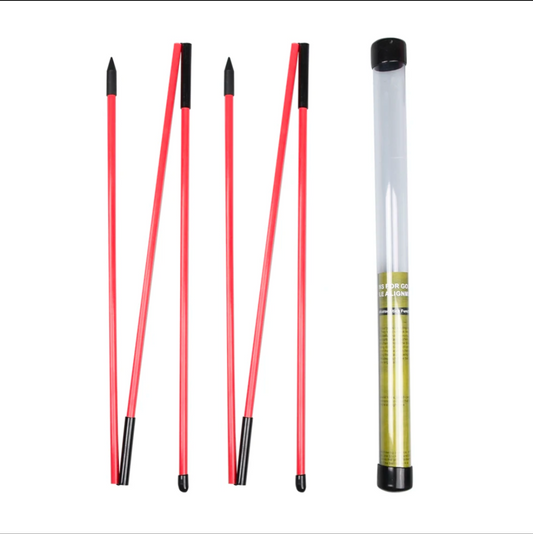Golf Alignment Sticks 2 Pack Red