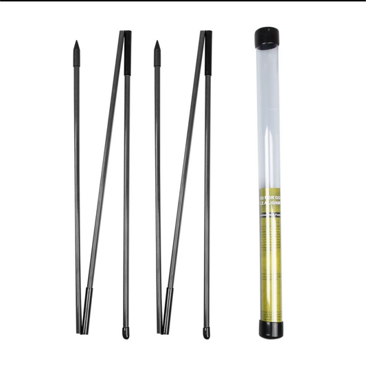 Golf Alignment Sticks 2 Pack Black