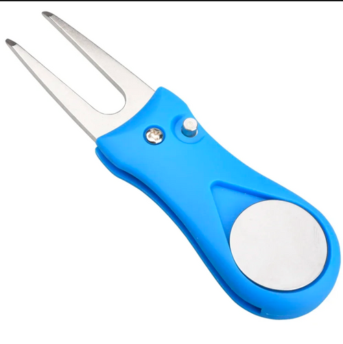 Blue Foldable Pitch Mark Repairer & Magnetic Ball Marker (Copy)