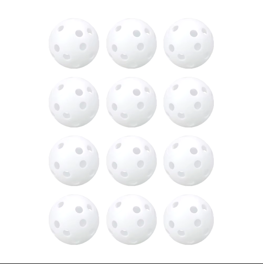 Airflow Plastic Practice Golf Balls 12 Pack