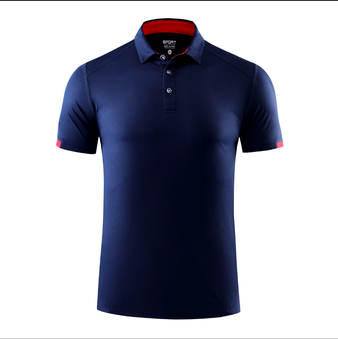 Men's GolfThing Breathable & Mositure Absorbing Polo Shirt - Blue