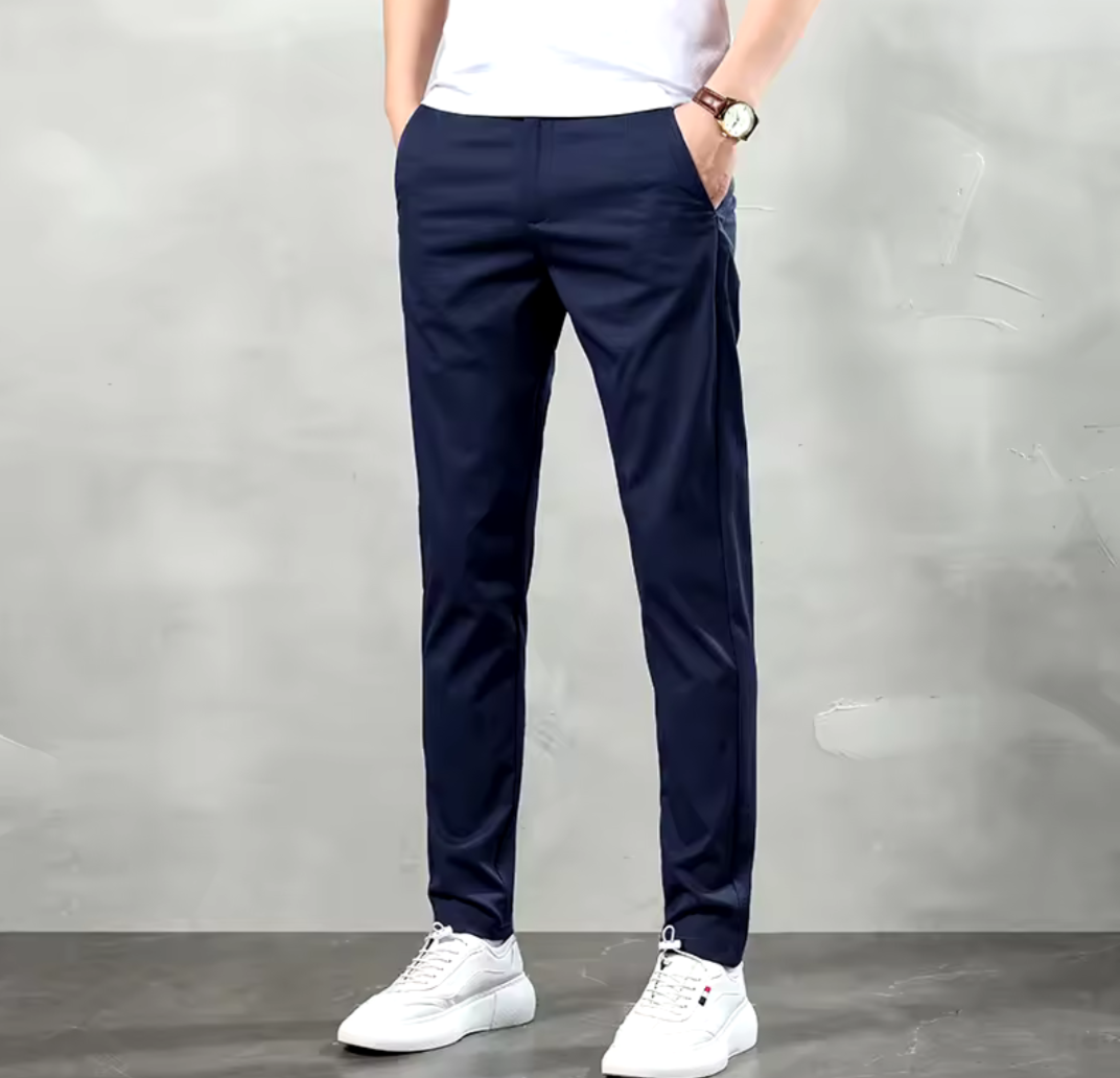 GolfThing Ultra Thin Elasticated Golf Chinos - Light Khaki