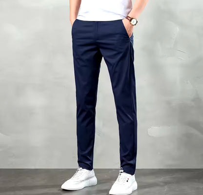GolfThing Ultra Thin Elasticated Golf Chinos - Light Khaki
