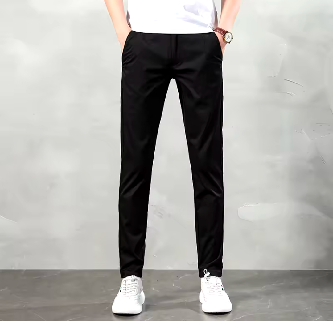 GolfThing Ultra Thin Elasticated Golf Chinos - Light Khaki