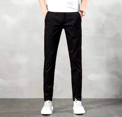GolfThing Ultra Thin Elasticated Golf Chinos - Light Khaki