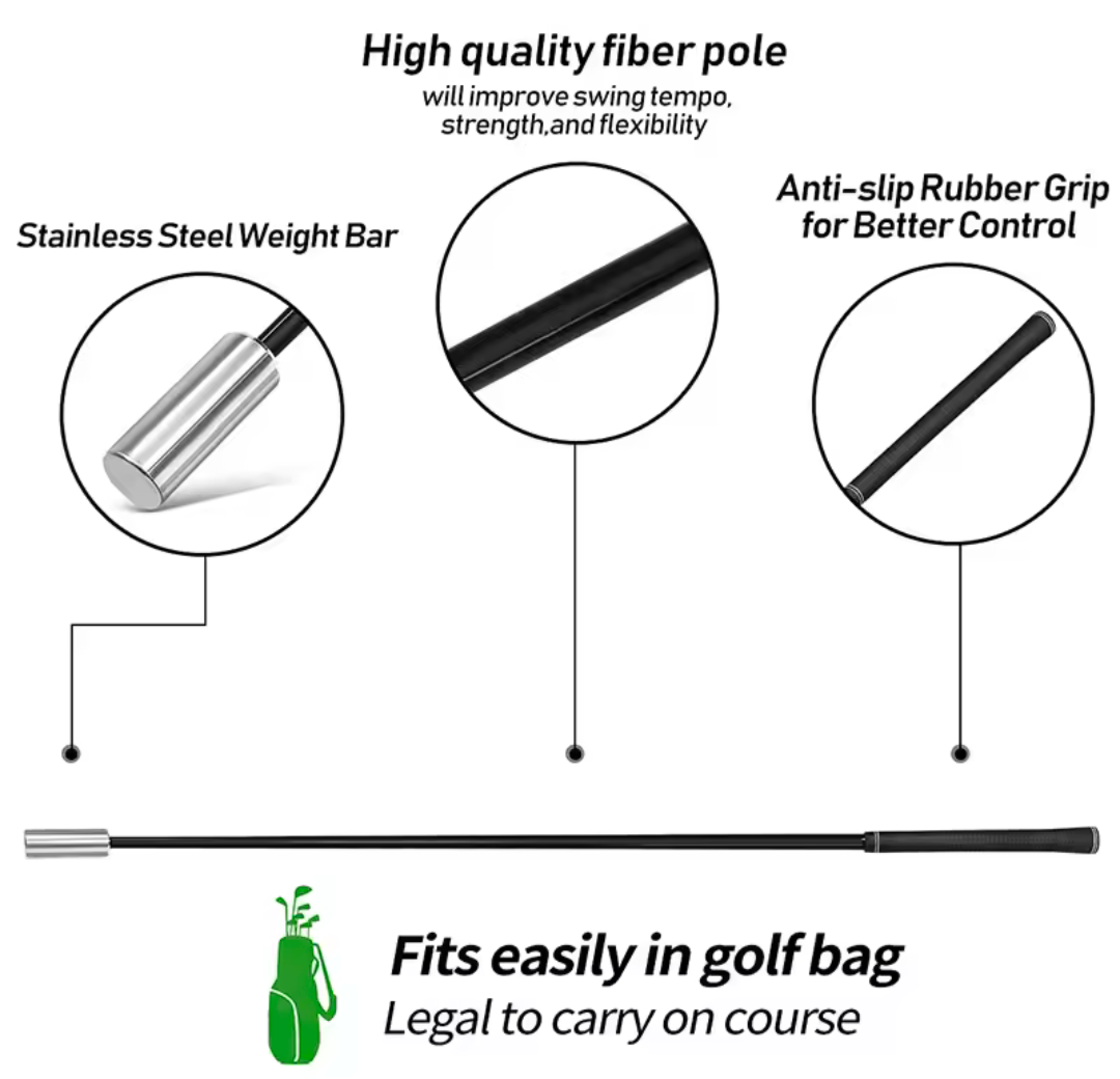GolfThing Golf Strength Swing Trainer - 360 Gram Weight