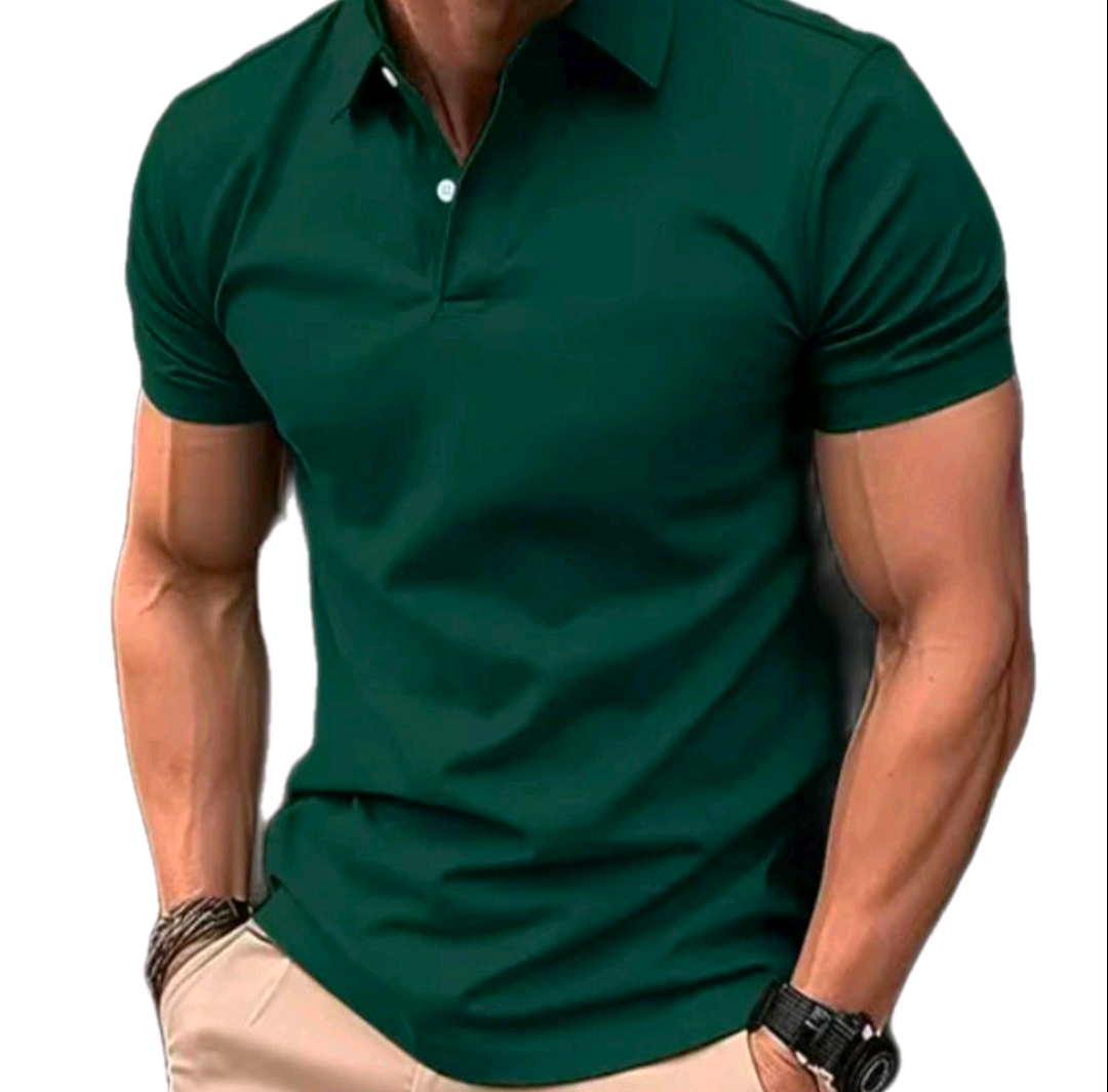 Men’s GolfThing Slim Polo Shirt Dark Green