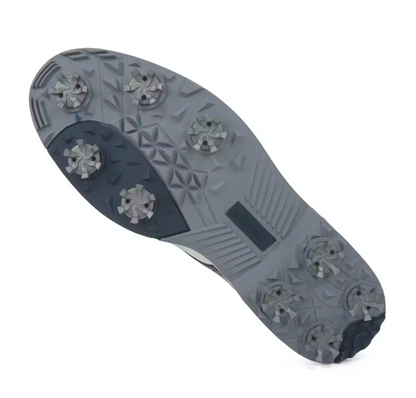 Men's GolfThing Classic Soft Spike Golf Shoes White/Navy