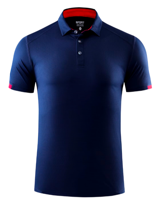 Men's GolfThing Breathable & Mositure Absorbing Polo Shirt - Navy