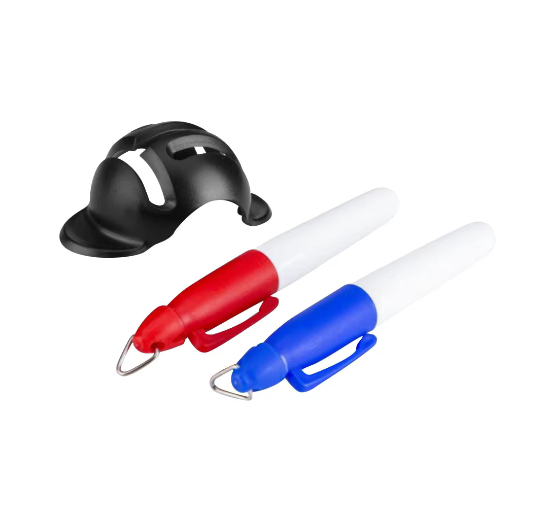 Golf Ball Drawing Alignment Tool Plus Two Marker Pens