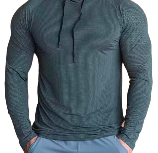 Men's GolfThing Siim Fit Golf Hoodie Grey