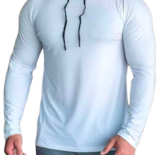 GolfThing Golf Hoodie Slim Fit White
