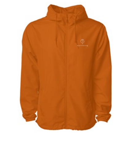GolfThing Waterproof Lightweight Golf Windbreaker Orange