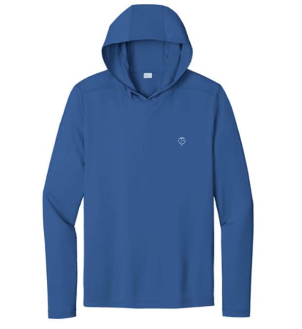 GolfThing TrueForm Golf Hoodie Royal Blue - Moisture Wicking