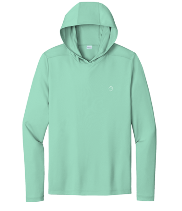 GolfThing TrueForm Golf Hoodie Bright Seafoam - Moisture Wicking
