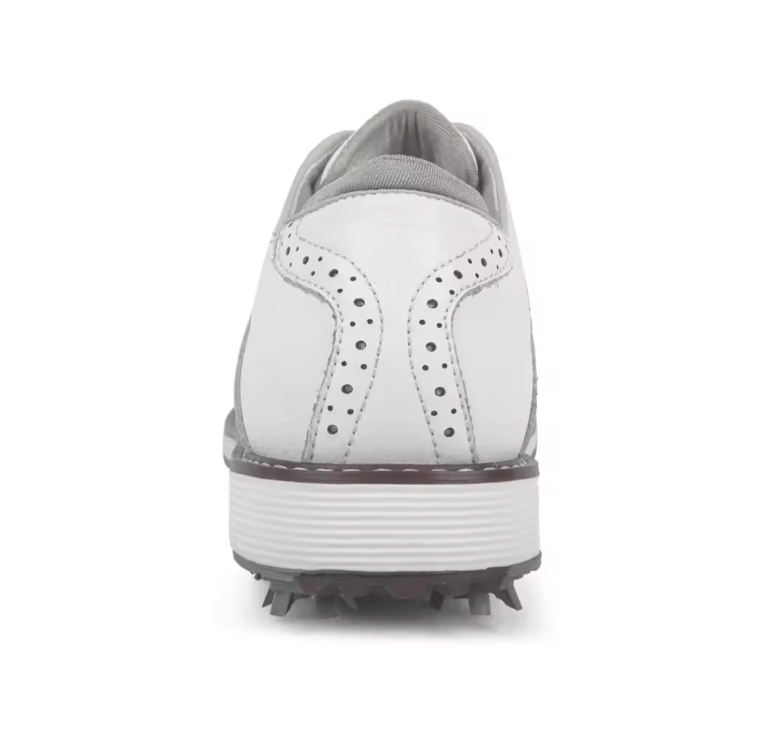 GolfThing Classic Golf Shoes - White Soft Spike