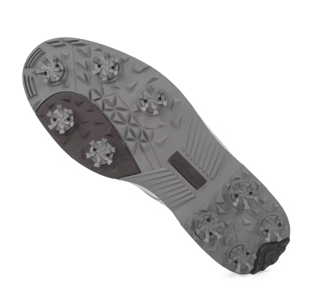 GolfThing Classic Golf Shoes - White Soft Spike