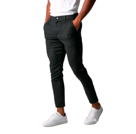 GolfThing Stretch Golf Chinos Trousers - Black