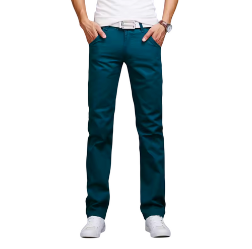 GolfThing Men's Slim Fit Stretch Chinos - Modern Active Fit