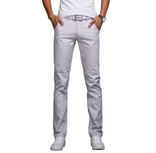 GolfThing Men's Slim Fit Stretch Chinos - Modern Active Fit