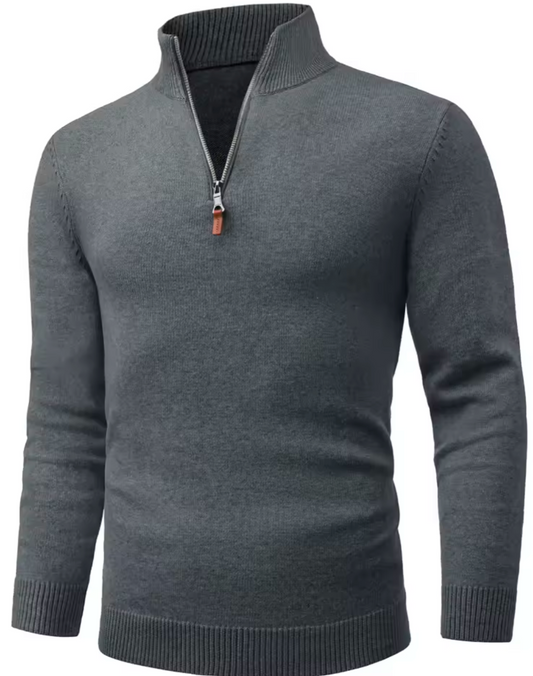 GolfThing Men’s Cotton Quarter Zip Jumper for Golf