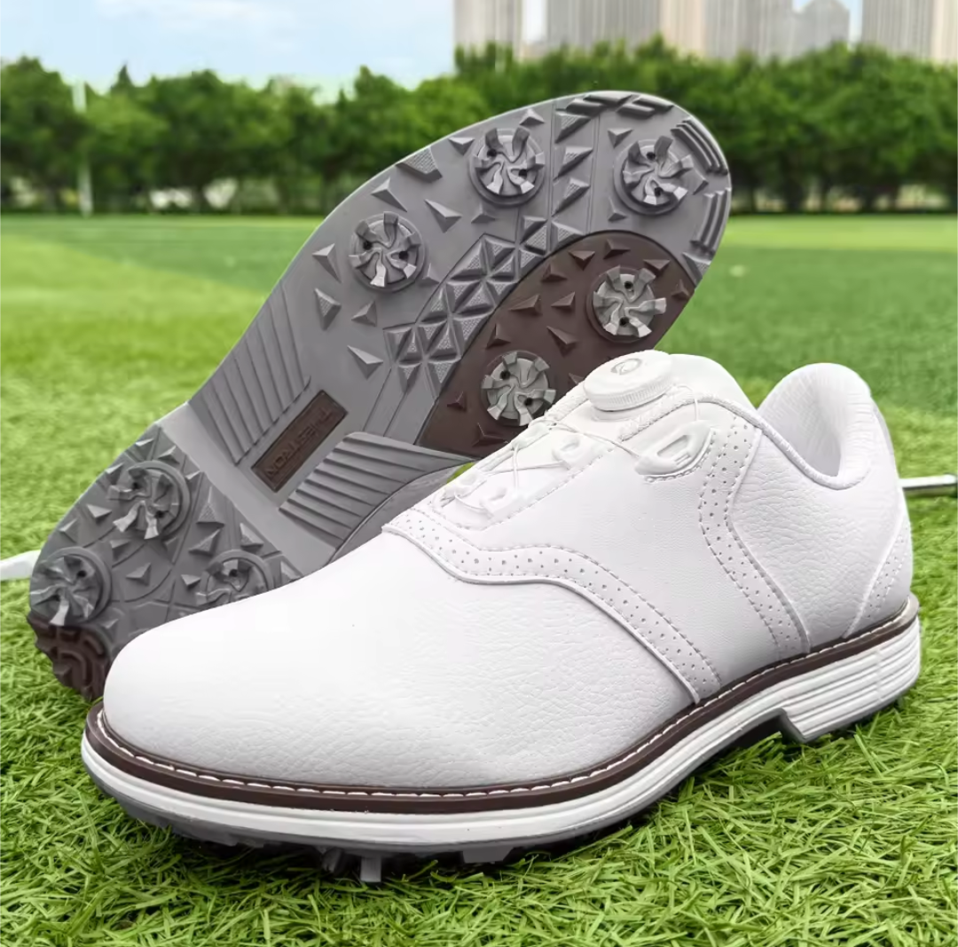 GolfThing Classic Soft Spike Golf Shoes - Laceless