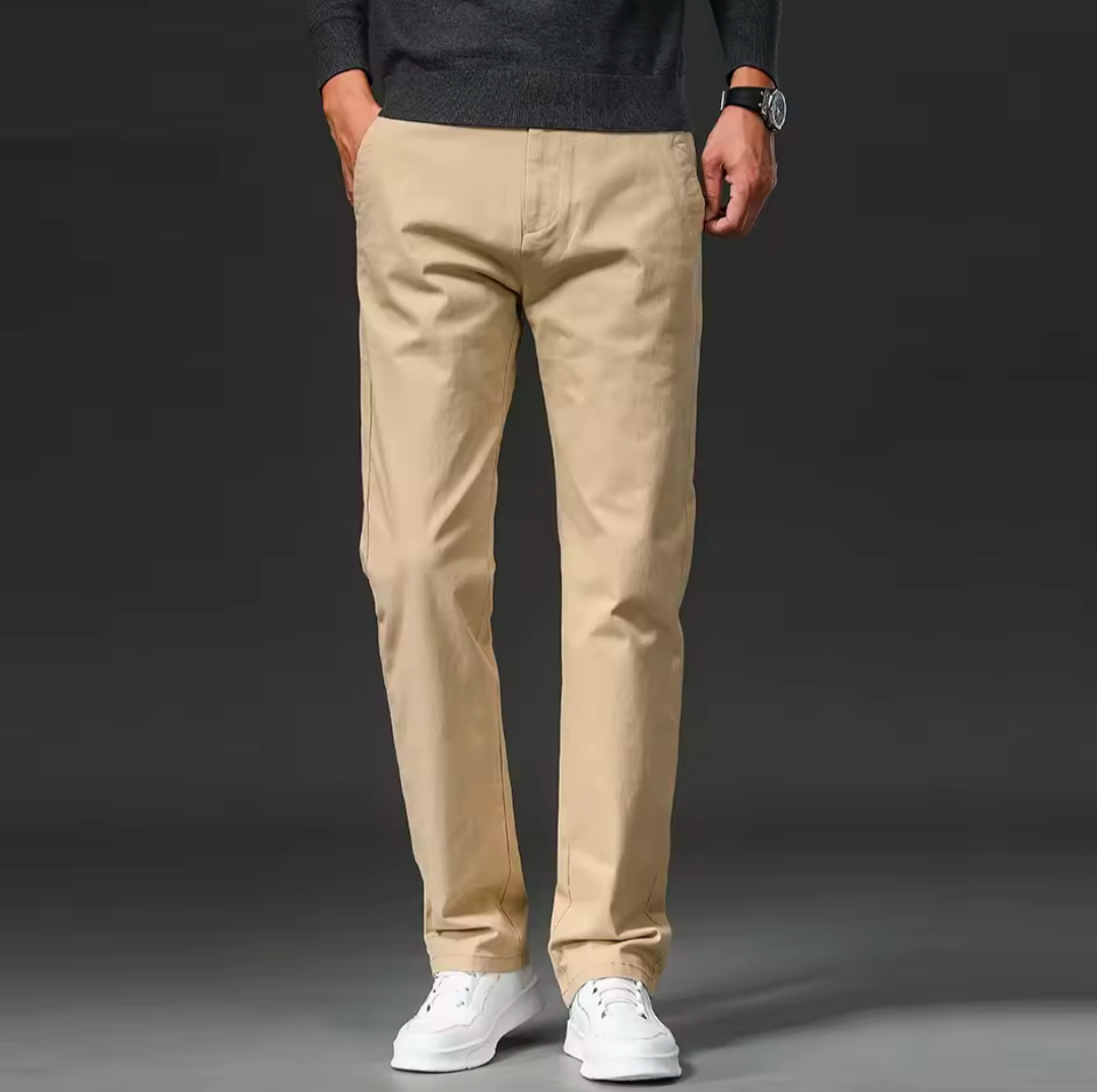 GolfThing Straight Fit Cotton Stretch Chinos  - Golf Trousers