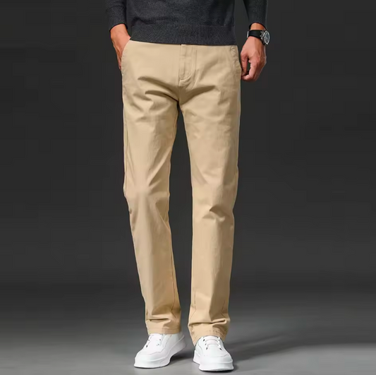 GolfThing Straight Fit Cotton Stretch Chinos  - Golf Trousers