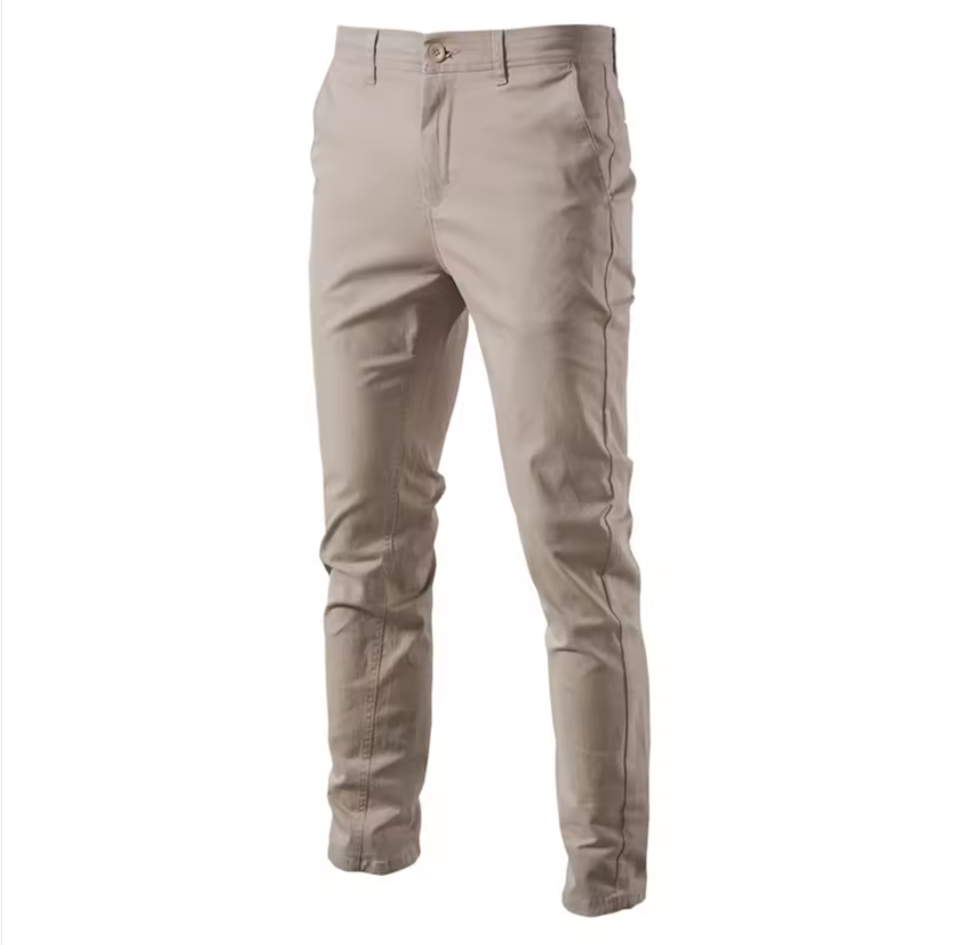 GolfThing Classic Cotton Chinos - Slim Fit Golf Trousers