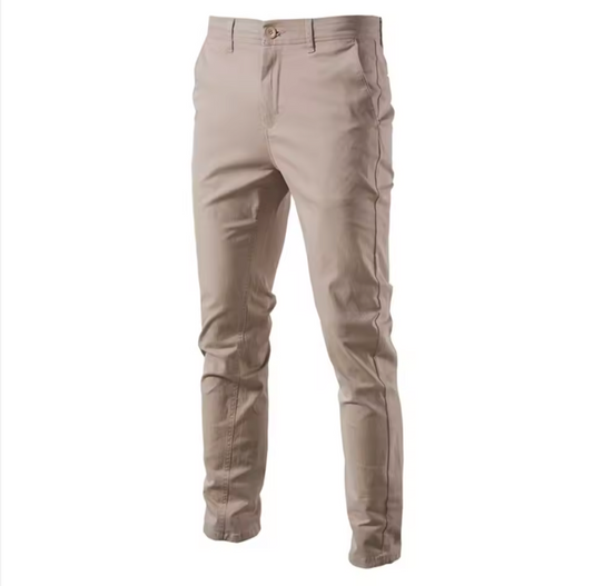 GolfThing Classic Cotton Chinos - Slim Fit Golf Trousers