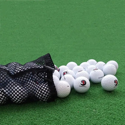 Golf Ball Drawstring Mesh Bags - Holds 15/25/50 Balls