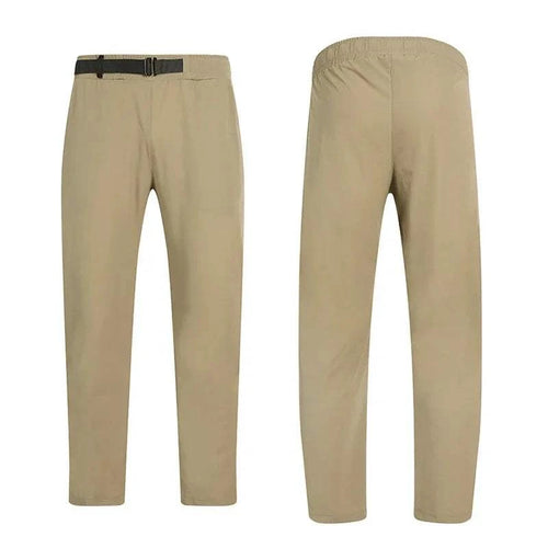 Men's lightweight golf trousers with black belt for comfort and style
